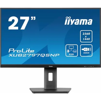 iiyama ProLite XUB2797QSNP-B1 computer monitor 68.6 cm (27") 2560 x 1440 pixels Wide Quad HD LED Black